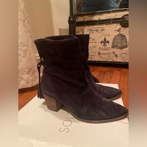 Suede Bootie with Tassel